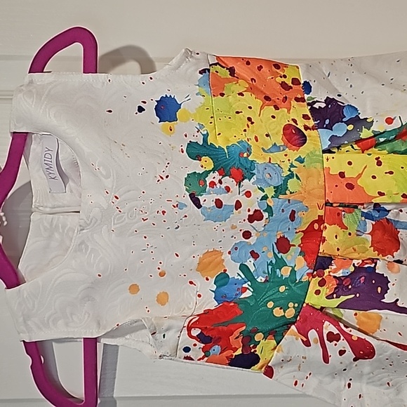 Kymidy "Paint Splatter," dress size 4 EUc worn 1 time - Picture 2 of 3